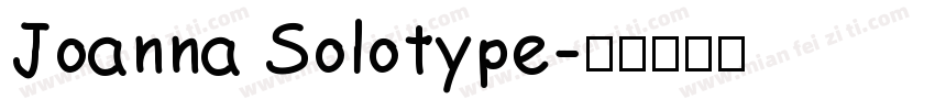 Joanna Solotype字体转换